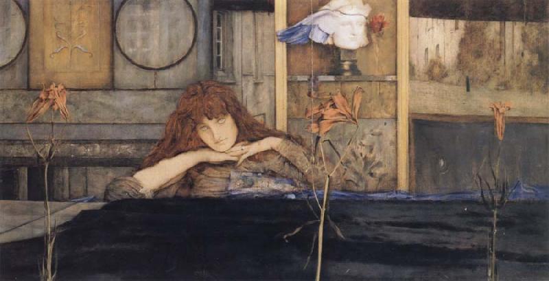 Fernand Khnopff I Lock My Door Upon Myself oil painting image